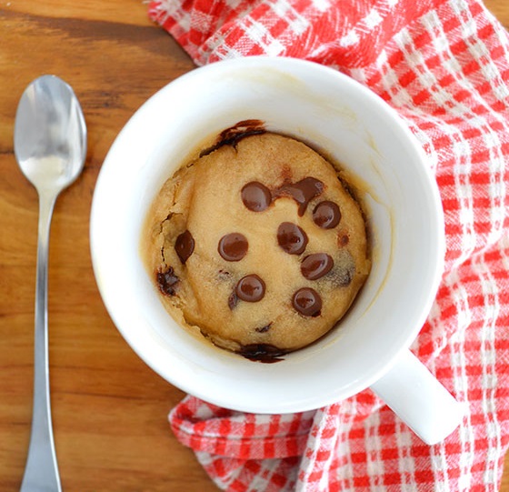 Chocolate chip cookie in a Mug